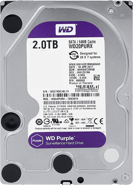 Жесткий диск WD PURPLE 2-ТБ