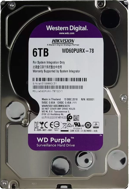 Жесткий диск WD PURPLE 6-ТБ